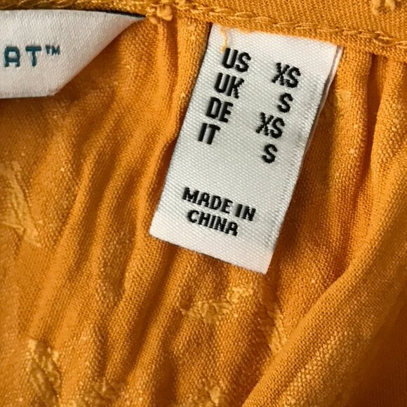 Denim & Co. Canyon Retreat Raglan Slv Top w/ Keyhole Neck -Gold (Sz) a613735 - Picture 5 of 6